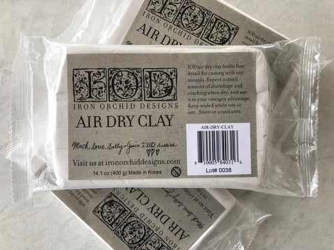 Iron Orchid Designs Air Dry Clay | diy wall art and home decor | IOD | Available at Hooked by Debbie online or in store at the Corner Cartel in Boerne.