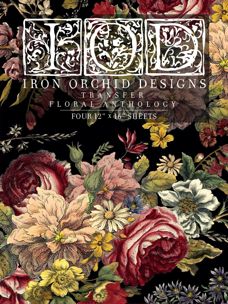 Iron Orchid Designs Floral Anthology IOD Transfer | Shop diy home decor and crafts at Hooked by Debbie | online or in store at Corner Cartel in Boerne, Texas | Serving San Antonio and the Texas Hill Country