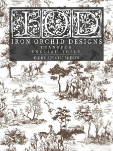 Iron Orchid Designs English Toile IOD Transfer | Shop diy home decor and crafts at Hooked by Debbie | online or in store at Corner Cartel in Boerne, Texas | Serving San Antonio and the Texas Hill Country