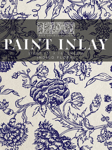 Iron Orchid Designs Indigo Floral paint inlay - available at Hooked by Debbie - located inside Corner Cartel - Boerne, Texas shops and boutiques