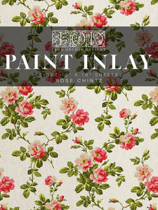 Iron Orchid Designs Rose Chintz paint inlay - available at Hooked by Debbie - located inside Corner Cartel - Boerne, Texas shops and boutiques