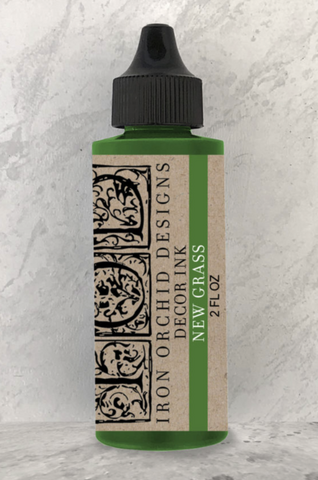 Iron Orchid Designs Decor Ink in New Grass | Green ink for stamping and design | Home decor | Hooked by Debbie | Shop online or in-store at Corner Cartel Boerne | Best Boerne shops & boutiques