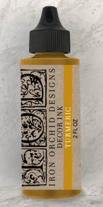 Iron Orchid Designs Decor Ink in Turmeric | DIY home decor and art stamping | IOD | Available at Hooked by Debbie online or in store at Corner Cartel Boerne | Best Boerne shops & boutiques