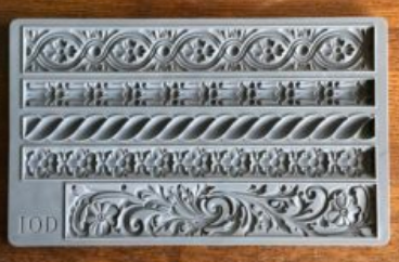 trimmings set of two 6x10 decor moulds by Iron Orchid Designs IOD | DIY home decor and art | Available at Hooked by Debbie online or in store at Corner Cartel Boerne | Best Boerne shops & boutiques