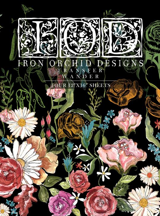 Iron Orchid Designs Wander IOD Transfer | Shop diy home decor and crafts at Hooked by Debbie | online or in store at Corner Cartel in Boerne, Texas | Serving San Antonio and the Texas Hill Country
