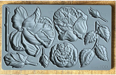 Iron Orchid Designs Roses 6x10 Decor Mould for crafting home decor DIY | Hooked by Debbie | Corner Cartel | Boerne, Texas shops and boutiques
